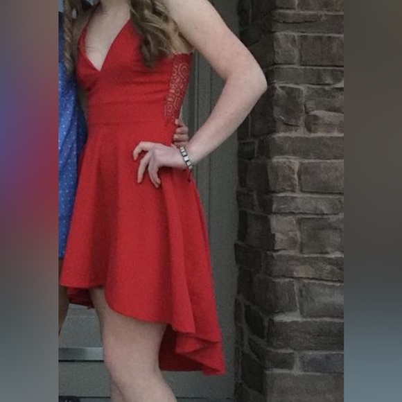 Homecoming dress Red High/Low - Picture 1 of 4